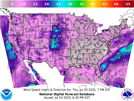 Weather radar map